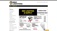 Desktop Screenshot of bbclightingandsupply.com