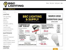 Tablet Screenshot of bbclightingandsupply.com